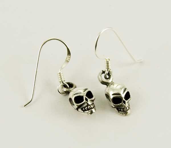Jewellery,Home & Outdoor Decoration,Halloween Skull Drop Earrings - Sterling Silver
