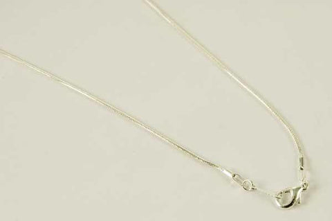 Jewellery Silver Plated Snake Chain ~ 18 Inch