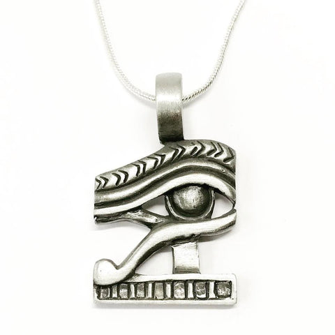 Jewellery,Witch & Spell Craft Chain Eye Of Horus Necklace ~ Pewter