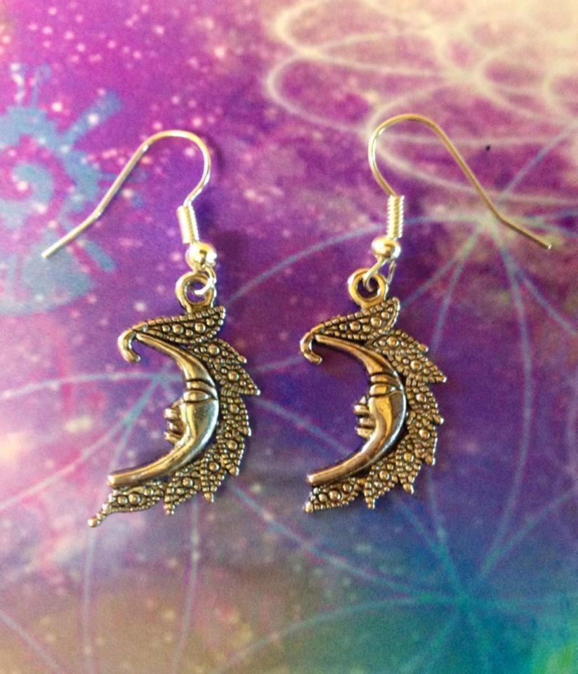 Golden Moon Star Crescent Asymmetric Dangle Earrings – Neshe Fashion Jewelry
