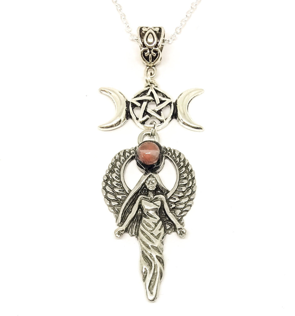 Jewellery,Witch & Spell Craft Winged Goddess Necklace