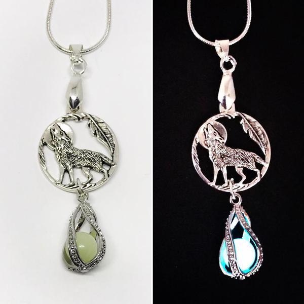 Jewellery Wolf / Silver Plated Chain Moonlight Necklace ~ Variety Of Designs Available