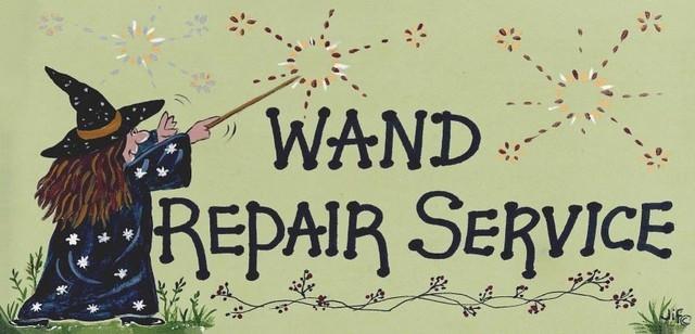 Witch & Spell Craft Wand Repair Sign